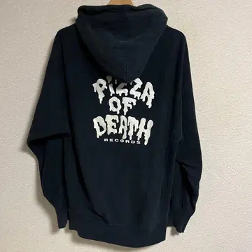 PIZZA OF DEATH 지퍼 후드티 L 블랙
