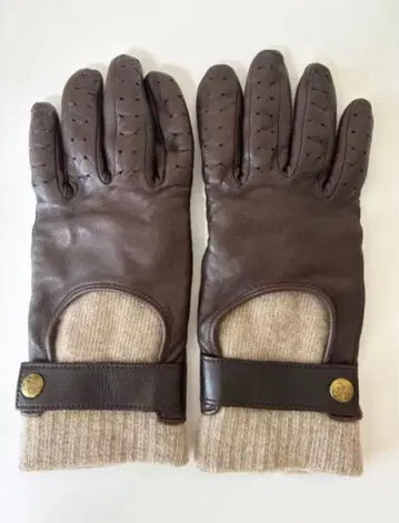 IL BISONTE 일비종떼 가죽 니트 장갑