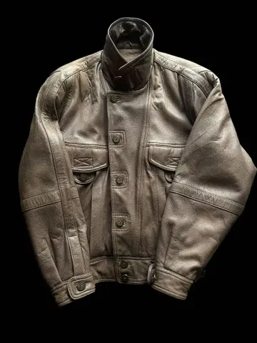 빈티지 플라이트 가죽 자켓 양가죽 브라운 계열 L 일본제