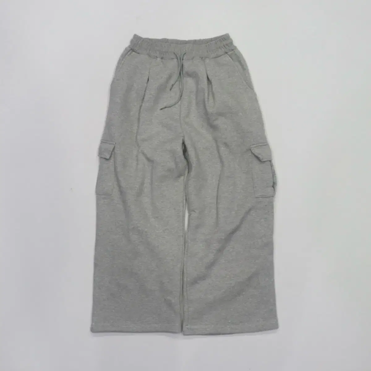 Melange Wide Fit Brushed Banding Cargo Sweatpants