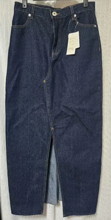 새상품 ap retro 데님 스커트 프론트 슬릿 데님 타이트 스커트