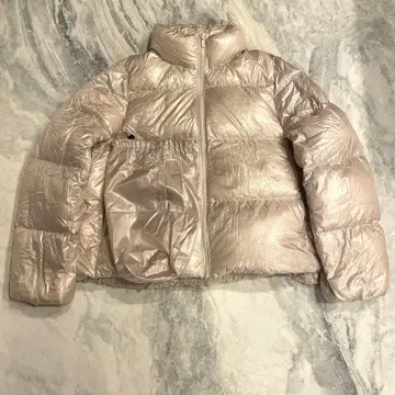 ULTRA LIGHT DOWN 다운 샤이니 화이트 짧은 기장 반질반질