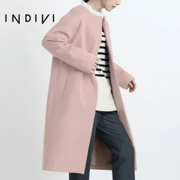 [택 포함] 정가 4.8만 양모 알파카 노카라 코트 인디비