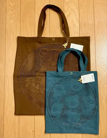 치카자와 레이스 레이스 토트 [ 곰 ] 대소 2점 세트