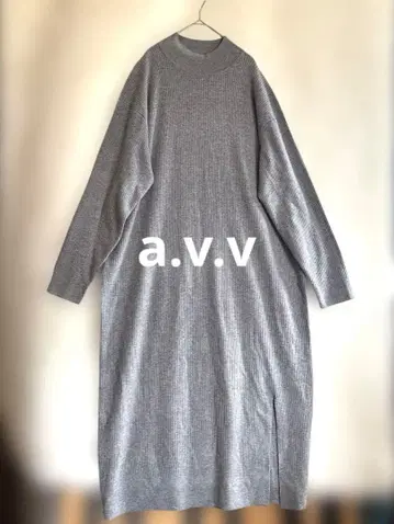 [ a.v.v ] 맥시 길이 롱 니트 원피스 체형 커버 루즈핏 XL