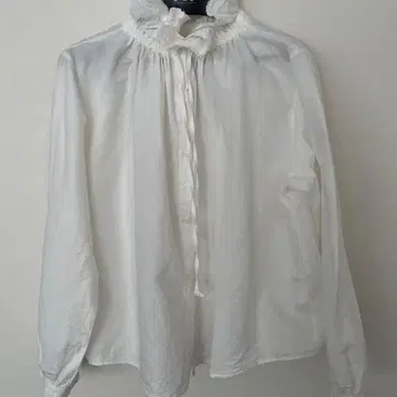 네스트로브 코튼 린넨 프릴 셔츠