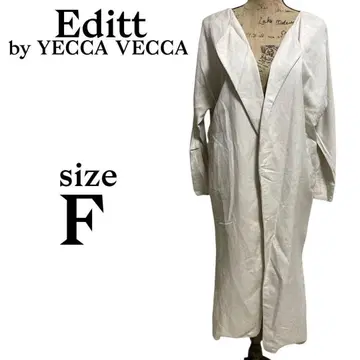 A139 에디트 바이 예카베카 [ F ] 롱 코트 겉옷 긴팔 마 혼방