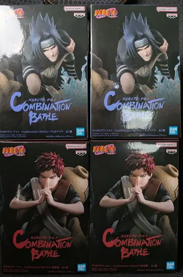 NARUTO 피규어 우치하 사스케 가아라 2종 4체 세트