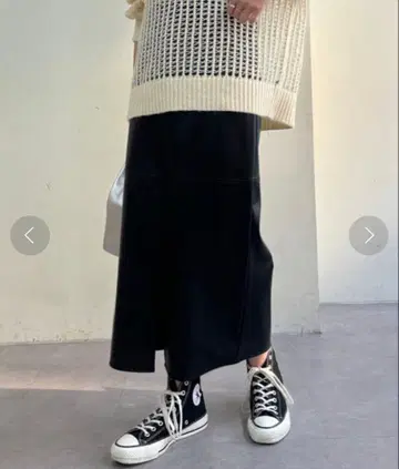 SHENERY 가죽 타이트 스커트