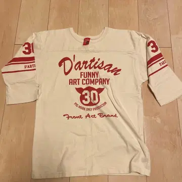 [ 구제 의류 ] 스튜디오 다치산 7부 기장 티셔츠