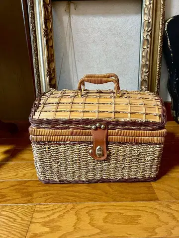 유럽 앤티크 빈티지 피크닉 바스켓 바스켓백 벼룩시장