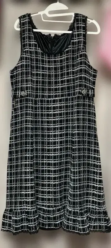 유메텐보 트위드 원피스 4L 빅 사이즈 여성용