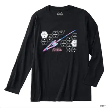 미사용 새상품 에반게리온 30주년 WORKMAN 콜라보 T셔츠 블랙 XL