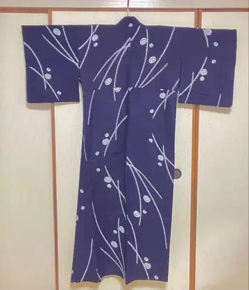 본격 유카타 네이비 컬러 여성용