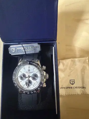 PAGANI DESIGN 크로노그래프 손목시계 쿼츠 거의 미사용