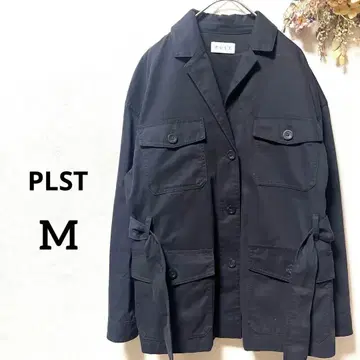 플라스테 테일러드 자켓 네이비 허리 리본 포함 M