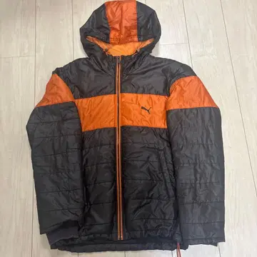 PUMA 다운 자켓 후데트 자켓 브라운 아우터