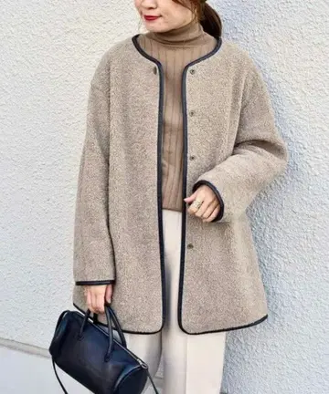 [새상품급] SHIPS 여성용 보아 자켓 모카색 FREE SIZE