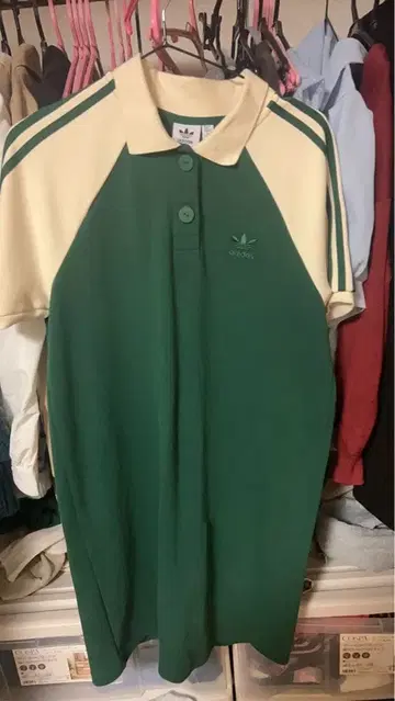 adidas 폴로 셔츠 원피스 L 그린