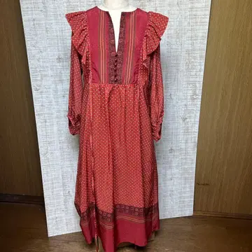 나노 유니버스 다이스 프린트 프릴 원피스 프리 사이즈