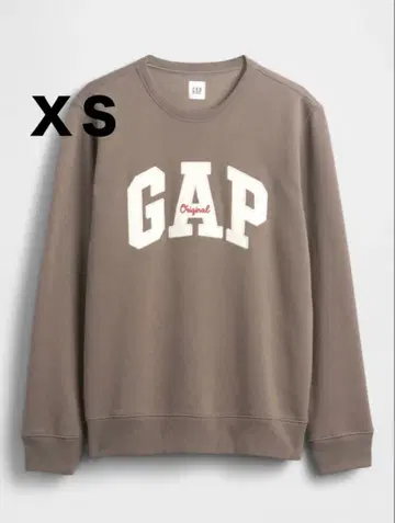 1점만 새상품 GAP 로고 맨투맨 XS 브라운 트레이닝복 gap 브라운