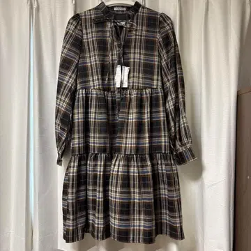 WILLSELECTION 체크 무늬 미니 원피스 M