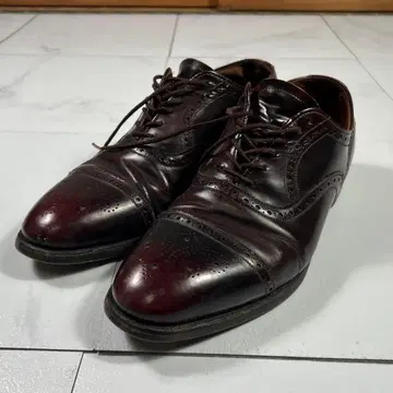 USA제 Cordwainer Wright 스트레이트 팁 가죽 신발