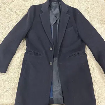 SQUOVAL 체스터 코트 네이비