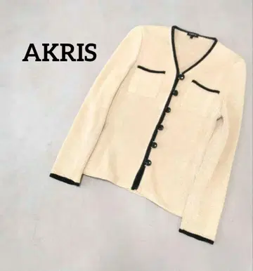 AKRIS 아크리스 자켓 가디건 린넨 M