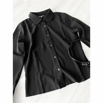 MARY QUANT 마리콴트 상의 블랙 벨트 포함