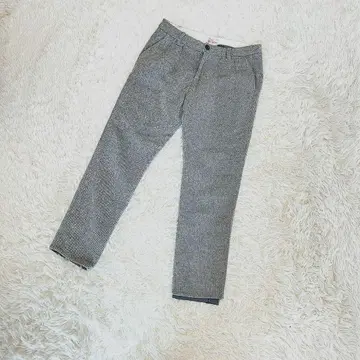 Coen 코엔 트위드 헤링본 슬랙스 S 울 실크