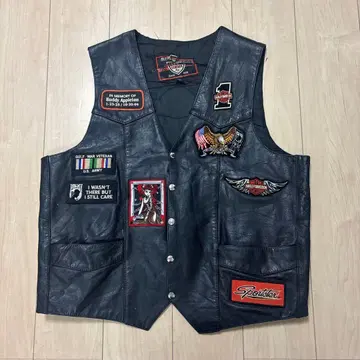 가죽 베스트 자켓 XL 와펜 리메이크