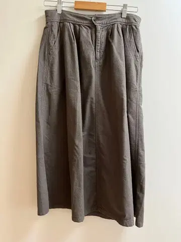 DMG 도밍고 코튼 100% 그레이 롱 스커트 F 사이즈