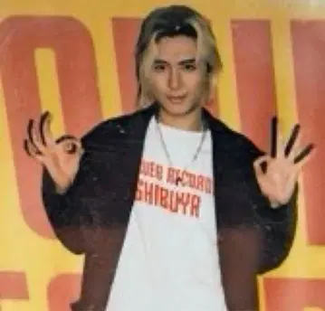 TOWER RECORD 후지이 카제 착용 T셔츠