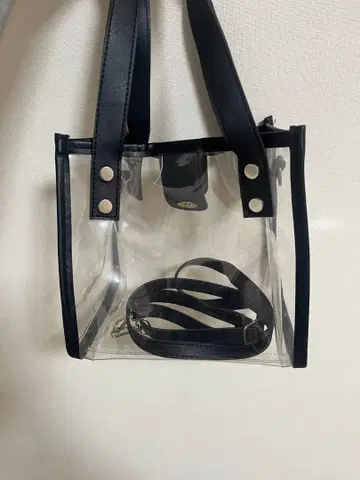 클리어 PVC 숄더백