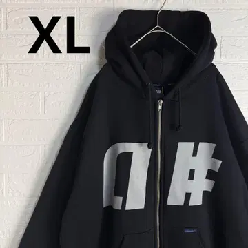 [ 컨디션 최상 ] alpha numeric 오버 사이즈 풀 집업 후드티