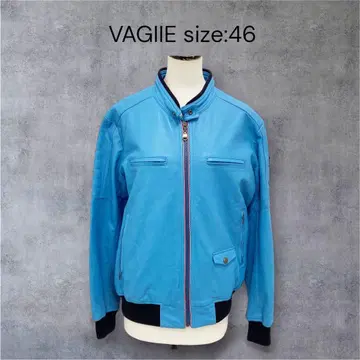 VAGIIE 양가죽 램 가죽 싱글 라이더 자켓 46 바지에