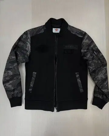 디키즈 MA-1 타입 자켓 블랙/카모플라쥬 S 사이즈