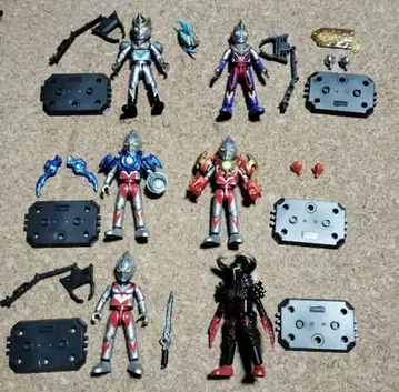 중국 한정판 blokees 울트라맨 피규어 6체 세트