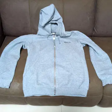 BALR. 풀 집업 그레이 후드티