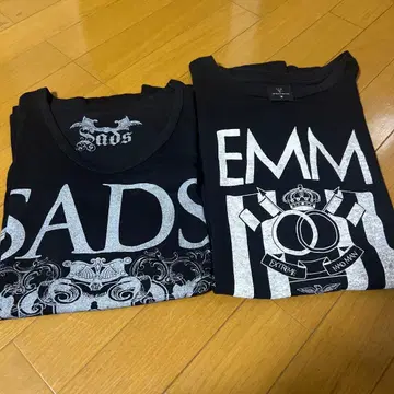 sads 블랙꿈 키요하루 T셔츠 2벌 세트