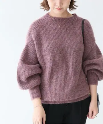 새상품급 SLOBE IENA TAYLOR 립 니트 풀오버 핑크