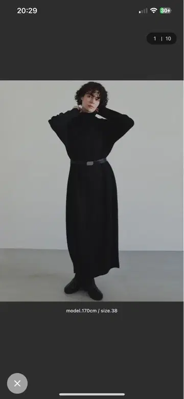 anuke / Cocoon Knit Onepiece 36 사이즈