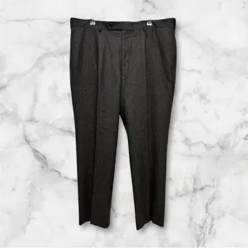 EDWARDS 슬랙스 팬츠 모 100% 턱 오버 사이즈 포멀