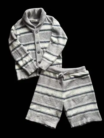 젤라또피케옴 셋업 가디건 숏팬츠 M 그레이 계열