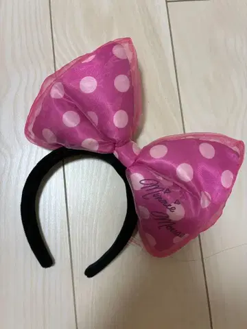 미니 마우스 핑크 머리띠