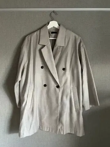 [ Aga ] 그레이 베이지 더블 브레스트 테일러드 자켓