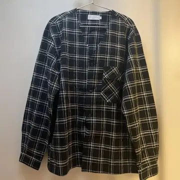 MANUAL ALPHABET 체크 무늬 가디건 사이즈 2