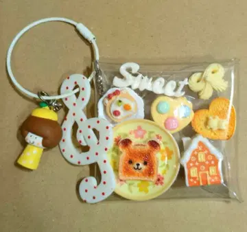 가챠 파우치 물방울 빈의 집 곰 토스트 리본 음표 참 부품 고