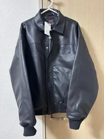 FUBU 블랙 가죽 자켓 M 사이즈